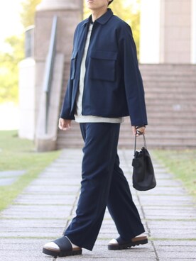 「ITEMS URBANRESEARCH（アイテムズ アーバンリサーチ）のアイテム（セットアップ）」を使った、howellさん（メンズ・175cm）の春コーディネート