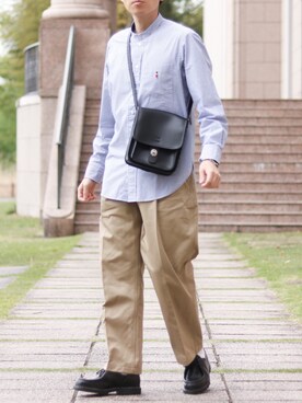 「LENO（リノ）のアイテム（パンツ）」を使った、howellさん（メンズ・175cm）の春コーディネート