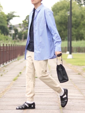 「REN（レン）のアイテム」を使った、howellさん（メンズ・175cm）の夏コーディネート