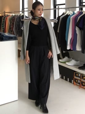「Honeys（ハニーズ）のアイテム（ブーティ）」を使った、shiorinさん（レディース・158cm）の春コーディネート