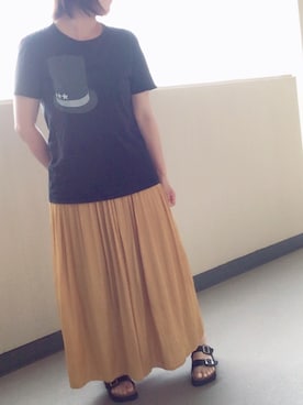 「BOYCOTT（ボイコット）のアイテム（トップス）」を使った、ゆあ。さん（レディース・158cm）の夏コーディネート