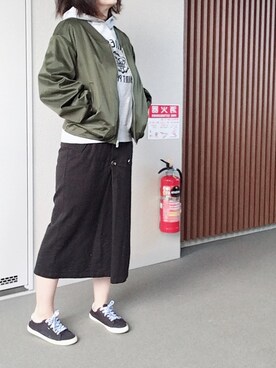 「cepo（セポ）のアイテム（ブルゾン）」を使った、ゆあ。さん（レディース・158cm）の秋コーディネート