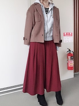 ゆあ。さん（レディース・158cm）の冬コーディネート