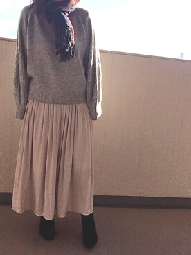 ゆあ。さん（レディース・158cm）の冬コーディネート