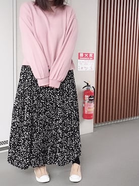 「cepo（セポ）のピグメントスウェット（スウェット）」を使った、ゆあ。さん（レディース・158cm）の冬コーディネート