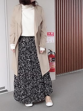 「e.r.g*（イーアールジー）のアイテム（ジャケット/アウター）」を使った、ゆあ。さん（レディース・158cm）の冬コーディネート