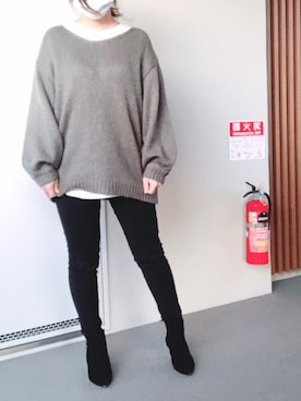 ゆあ。さん（レディース・158cm）の冬コーディネート