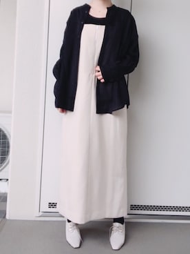 「Simplicite（サンプリシテ）のアイテム（ワンピース/ドレス）」を使った、ゆあ。さん（レディース・160cm）の春コーディネート