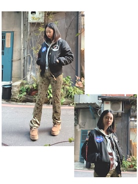 心ちゃんさんの（Alpha Industries | アルファインダストリーズ）を使ったコーディネート