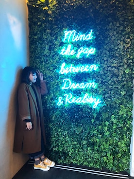 「CACO（カコ）のアイテム（ジャケット/アウター）」を使った、雕さん（レディース・161cm）の冬コーディネート