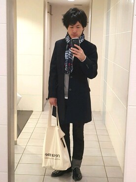 はなまるさん（メンズ・172cm）の冬コーディネート