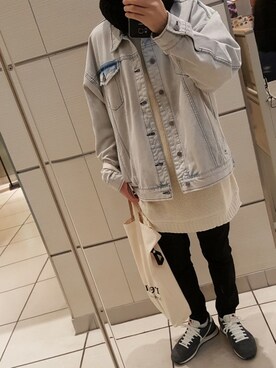 「GIORDANO」｜はなまるさん（メンズ・172cm）の冬コーディネート