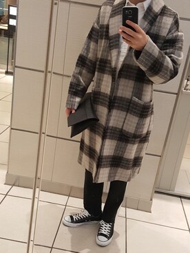 「tk.TAKEO KIKUCHI」｜「アイテム（その他アウター）」を使った、はなまるさん（メンズ・172cm）の冬コーディネート