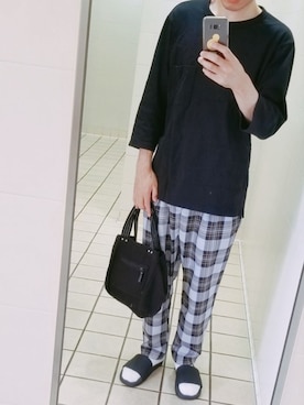「YARD PLUS（ヤードプリュス）のアイテム（パンツ）」を使った、はなまるさん（メンズ・172cm）の夏コーディネート