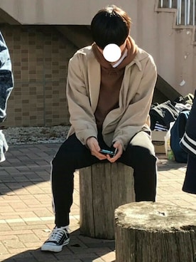 「アイテム（ブルゾン）」を使った、√17さん（メンズ・172cm・10代）の秋コーディネート
