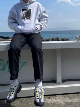 「THE CONVENI（ザ・コンビニ）のアイテム」を使った、√17さん（メンズ・173cm）の春コーディネート