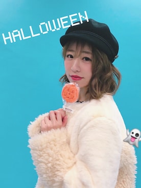 「ハロウィン」｜「アイテム（キャスケット）」を使った、Hikonoさん（レディース・164cm）の秋コーディネート