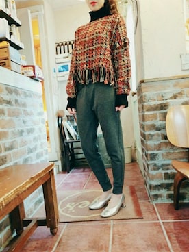 「Balancoire（ブランコアール）のアイテム」を使った、eyes　ヤナギマチさん（レディース・160cm）の秋コーディネート