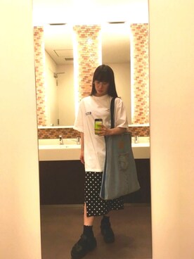 「ADER error」｜「アイテム（サンダル）」を使った、あまつさえさん（レディース・153cm）の夏コーディネート