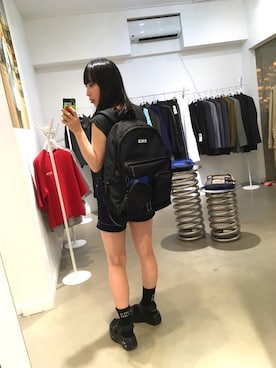 「ADER error」｜「アイテム（サンダル）」を使った、あまつさえさん（レディース・153cm）の秋コーディネート
