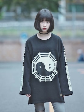 「THUNDERBOX（サンダーボックス）のアイテム」を使った、パンチさん（レディース・158cm）の秋コーディネート