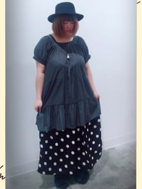 「アイテム（サンダル、グリーン系）」を使った、14+ イオンモール多摩平の森店 スタッフさん（レディース・160cm）の夏コーディネート