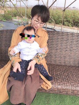 「CLANE（クラネ）のアイテム（トレンチコート）」を使った、Nagisa さん（レディース・166cm）の秋コーディネート