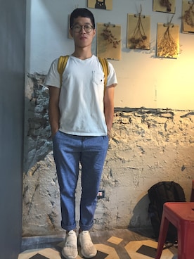 「PONY（ポニー）のアイテム」を使った、Jackson さん（メンズ・172cm）の夏コーディネート