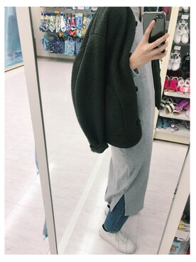 「ハニーズ」｜「アイテム（その他アウター）」を使った、ヘジュ©︎さん（レディース・163cm）の春コーディネート