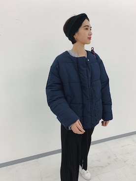 「アイテム（ヘアバンド）」を使った、ヘジュ©︎さん（レディース・163cm）の冬コーディネート