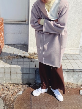 「Bou Jeloud（ブージュルード）のアイテム（その他アウター）」を使った、ヘジュ©︎さん（レディース・163cm）の春コーディネート