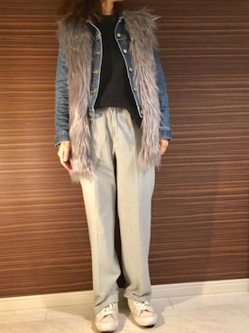「JOHN SMEDLEY（ジョンスメドレー）のアイテム」を使った、onistaちゃんさん（レディース・162cm）の冬コーディネート