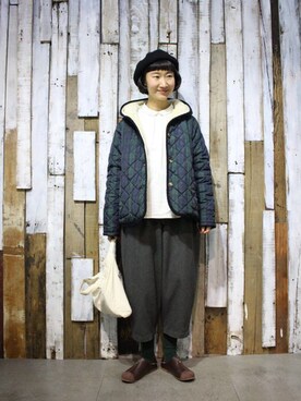 「SM2（エスエムツー）のアイテム（その他アウター）」を使った、岛石小川さん（レディース・158cm）の冬コーディネート
