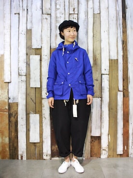 「SM2（エスエムツー）のアイテム（マウンテンパーカー）」を使った、岛石小川さん（レディース・158cm）の春コーディネート