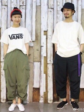 「KEEN（キーン）のアイテム（その他シューズ、ブラック系）」を使った、岛石小川さん（レディース・158cm）の夏コーディネート