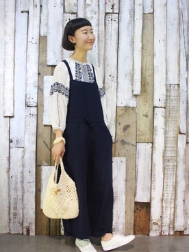 岛石小川さん(レディース・158cm)の夏コーディネート