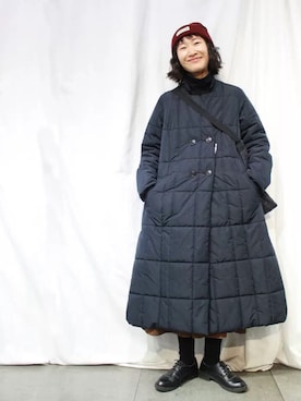 「RAW FUDGE（ローファッジ）のアイテム（その他アウター）」を使った、岛石小川さん（レディース・158cm）の秋コーディネート