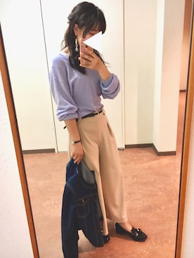 「CECIL McBEE（セシルマクビー）のアイテム（デニムジャケット）」を使った、marinaさん（レディース・157cm）の春コーディネート