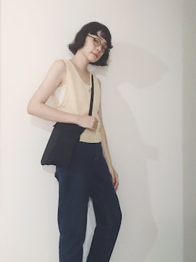 「EN ROUTE（アンルート）のアイテム」を使った、Kanocoさん（レディース・170cm）の夏コーディネート