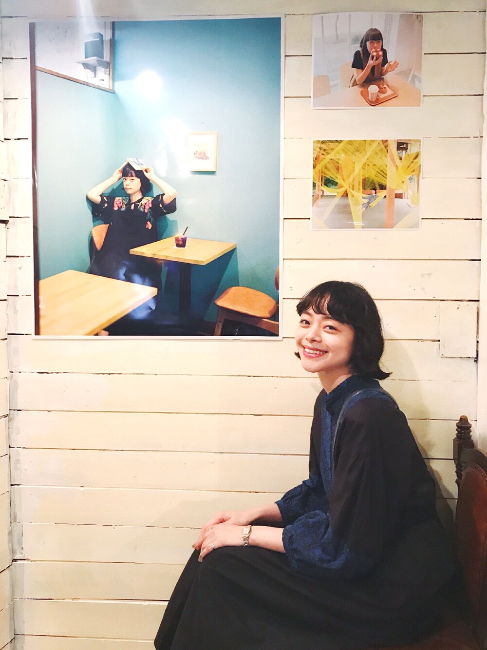 「ブラックワンピース、黒ワンピ、ロングワンピース、united arrows、ワンピース、ブラック、刺繍、刺繍ワンピース、新調、シンプル」｜「BEAUTY&YOUTH UNITED ARROWSのBY コットン刺繍7分袖シャツワンピース（シャツワンピース、ブラック系）」を使った、Kanocoさん（レディース・170cm）の夏コーディネートの1枚目の写真