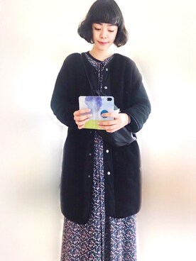 「3can4on（サンカンシオン）のアイテム（その他アウター）」を使った、Kanocoさん（レディース・170cm）の秋コーディネート