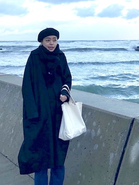 「JOURNAL STANDARD LUXE（ジャーナルスタンダード　ラックス）のアイテム（その他アウター）」を使った、Kanocoさん（レディース・170cm）の冬コーディネート