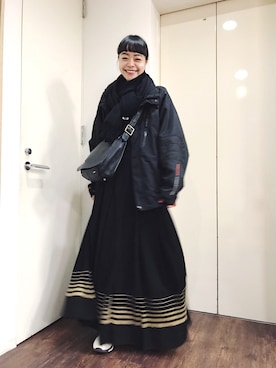 Kanocoさん（レディース・170cm）の冬コーディネート
