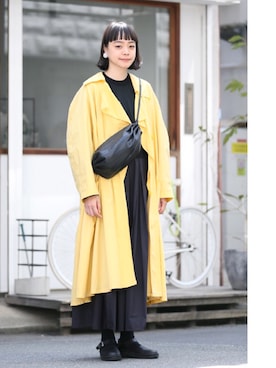 「NAOT」｜「アイテム（ジャケット/アウター）」を使った、Kanocoさん（レディース・170cm）の春コーディネート