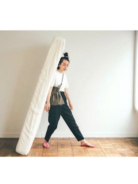 「Y's（ワイズ）のアイテム」を使った、Kanocoさん（レディース・170cm）の春コーディネート