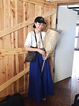 「LA ROCCA（ラロッカ）のアイテム」を使った、Kanocoさん（レディース・170cm）の夏コーディネート