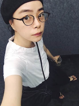 「homspun（ホームスパン）のアイテム」を使った、Kanocoさん（レディース・170cm）の夏コーディネート