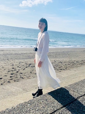 「ISOOK（アイスー）のアイテム（ワンピース/ドレス）」を使った、Kanocoさん（レディース・170cm）の冬コーディネート