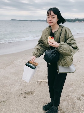 「Johnbull Private labo（ジョンブルプライベートラボ）のアイテム（ジャケット/アウター）」を使った、Kanocoさん（レディース・170cm）の秋コーディネート