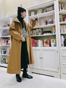 「SLOBE IENA（スローブイエナ）のアイテム（ブーツ）」を使った、Kanocoさん（レディース・170cm）の冬コーディネート